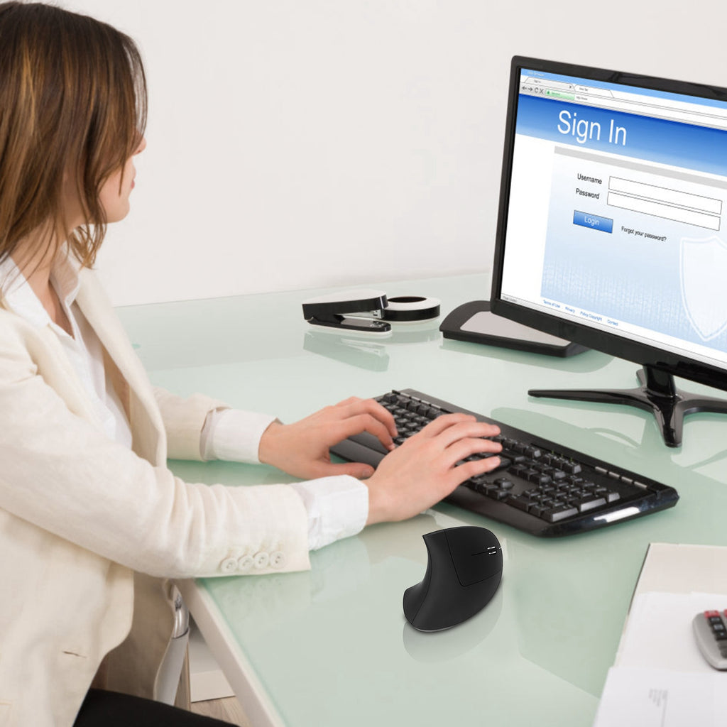 2.4G Wireless Vertical Mouse Ergonomic For Laptop PC Computer