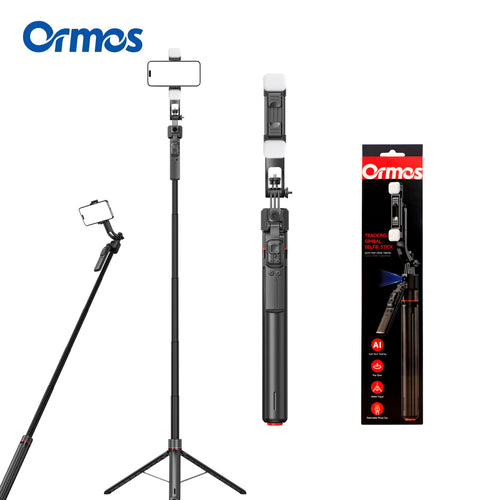 Auto face tracking tripod selfie stick with phone holder and tripod stand