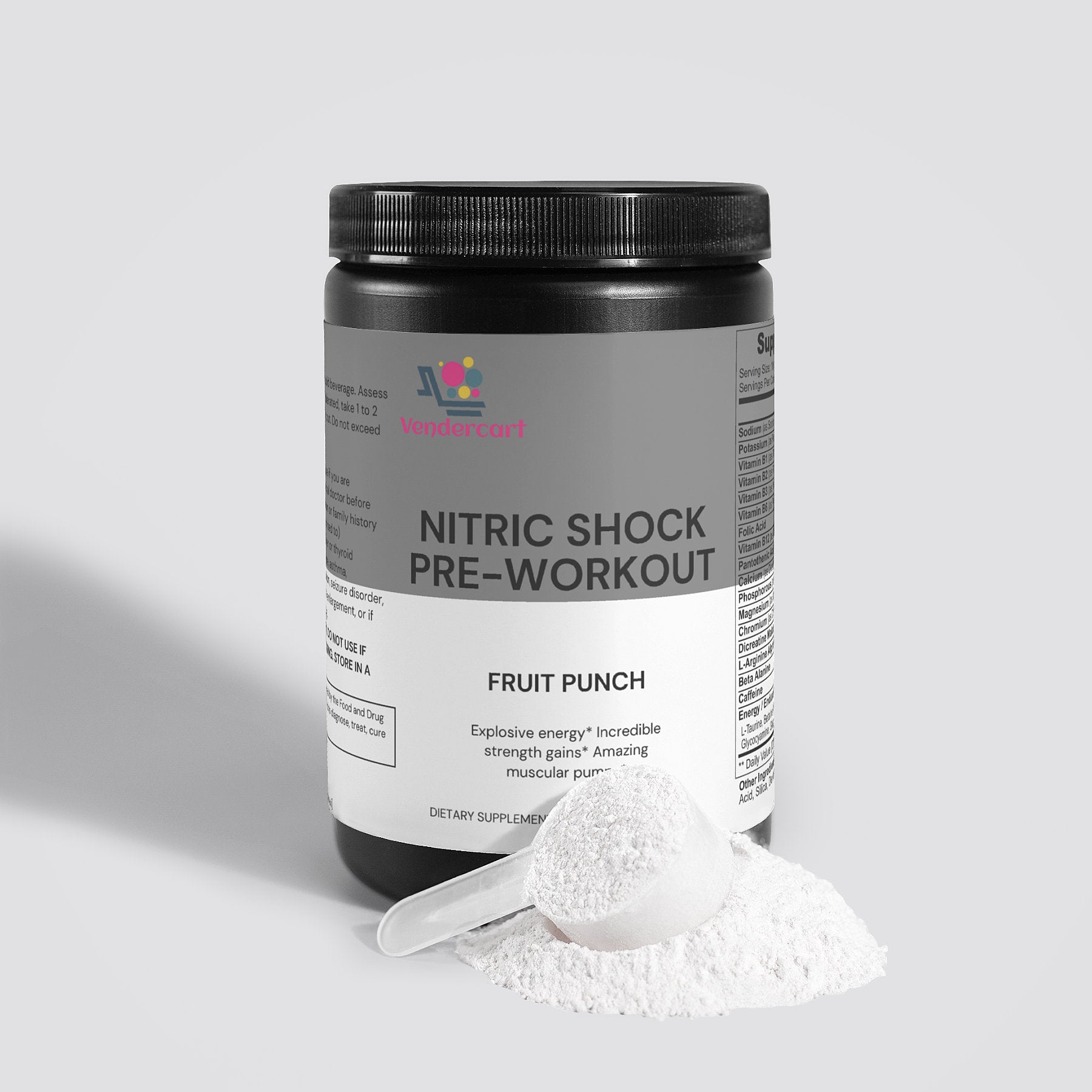 GetActive Nitric Shock Pre-Workout | Strength, Energy, Endurance & Mental Focus