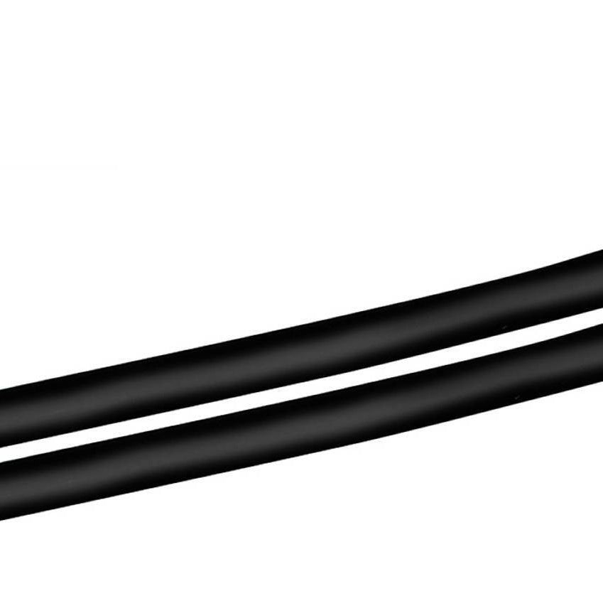 Black resistance stick bar close-up with smooth surface and curved ends