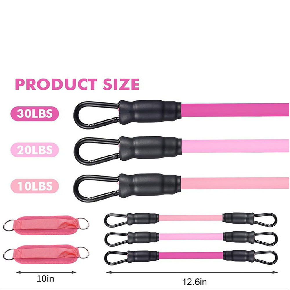 GetActive Ankle Resistance Bands with Cuffs | Kickback & Booty Lift Trainer