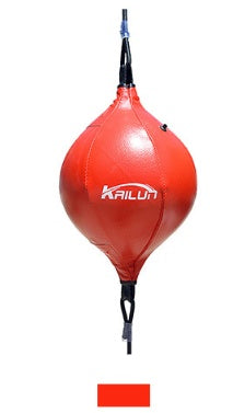 Adult boxing reflex ball, red with black center panel and logo