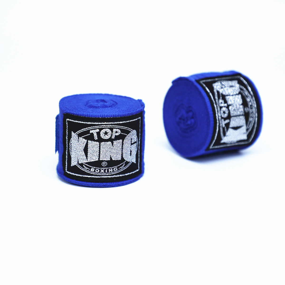 Boxing hand wraps in blue: 5m wrist and knuckle bandages, 2-pack