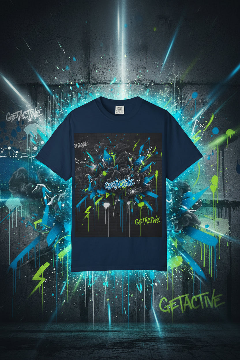 GetActive Gym Graphic Tee | Heavyweight Weightlifting Shirt for Adults | Men & Women