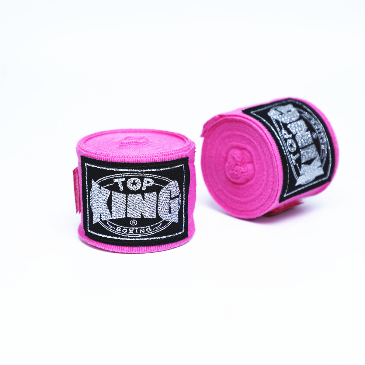 Boxing hand wraps in pink: 5m wrist and knuckle bandages, 2-pack