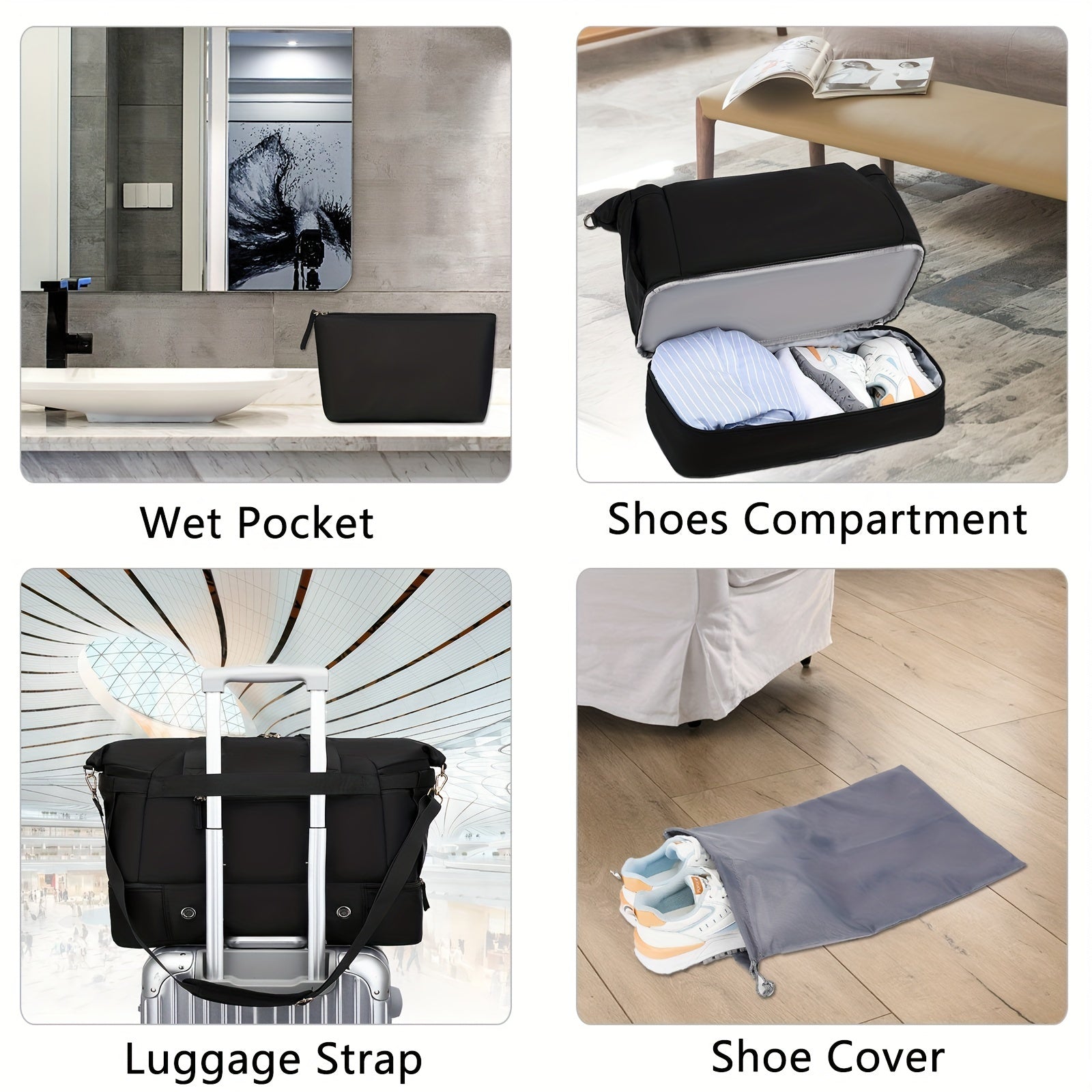 GetActive Gym & Travel Duffel Bag — Yoga, Weekender & Overnight Bag for Men & Women