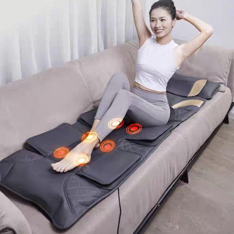 GetActive Relaxing Stretch Waist Massage Mattress | Airbag Lumbar Traction, Heat & Vibration | Full Back Relief