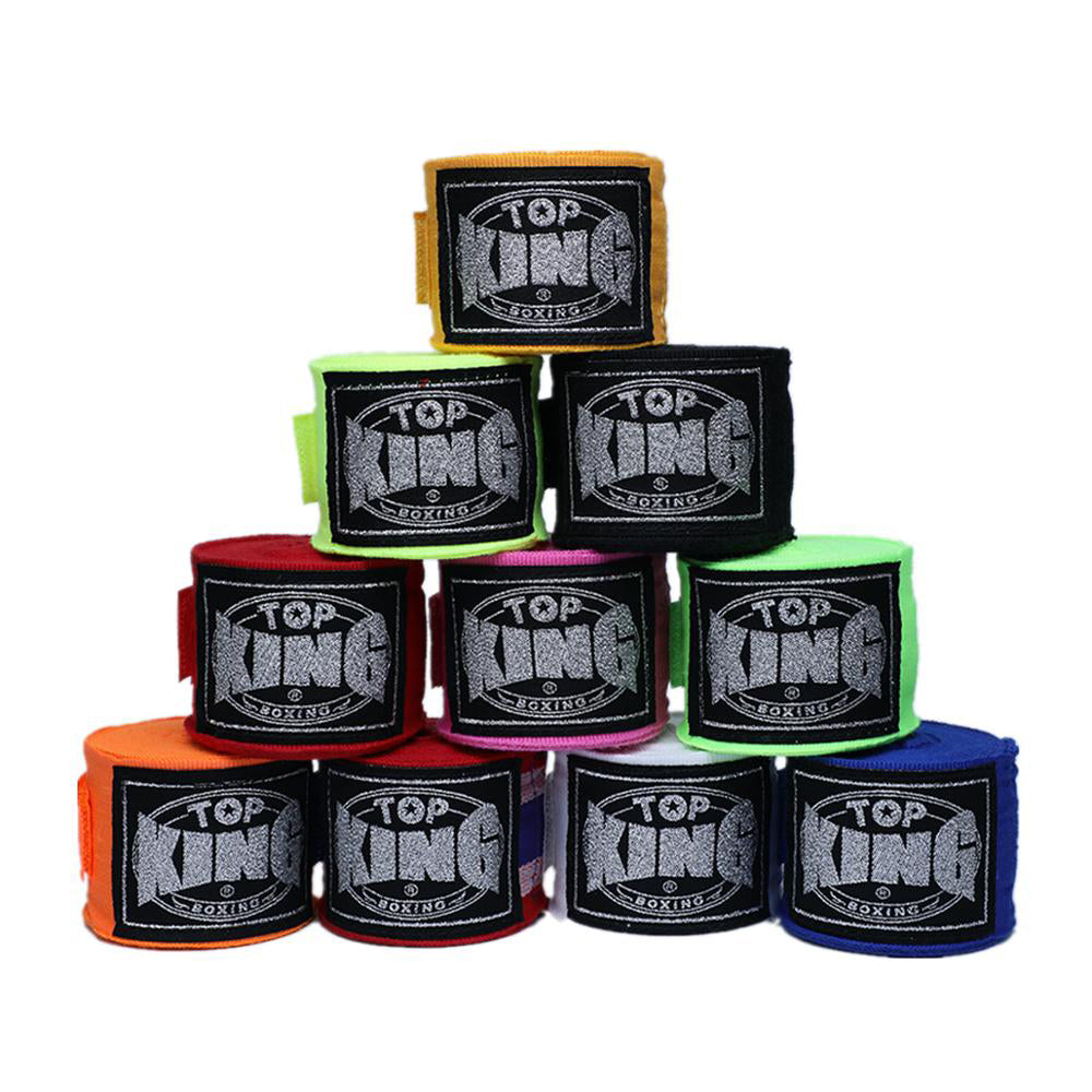 Boxing hand wraps assortment: wrist and knuckle bandages in mixed colors, 2-pack