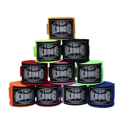 Boxing hand wraps assortment: wrist and knuckle bandages in mixed colors, 2-pack