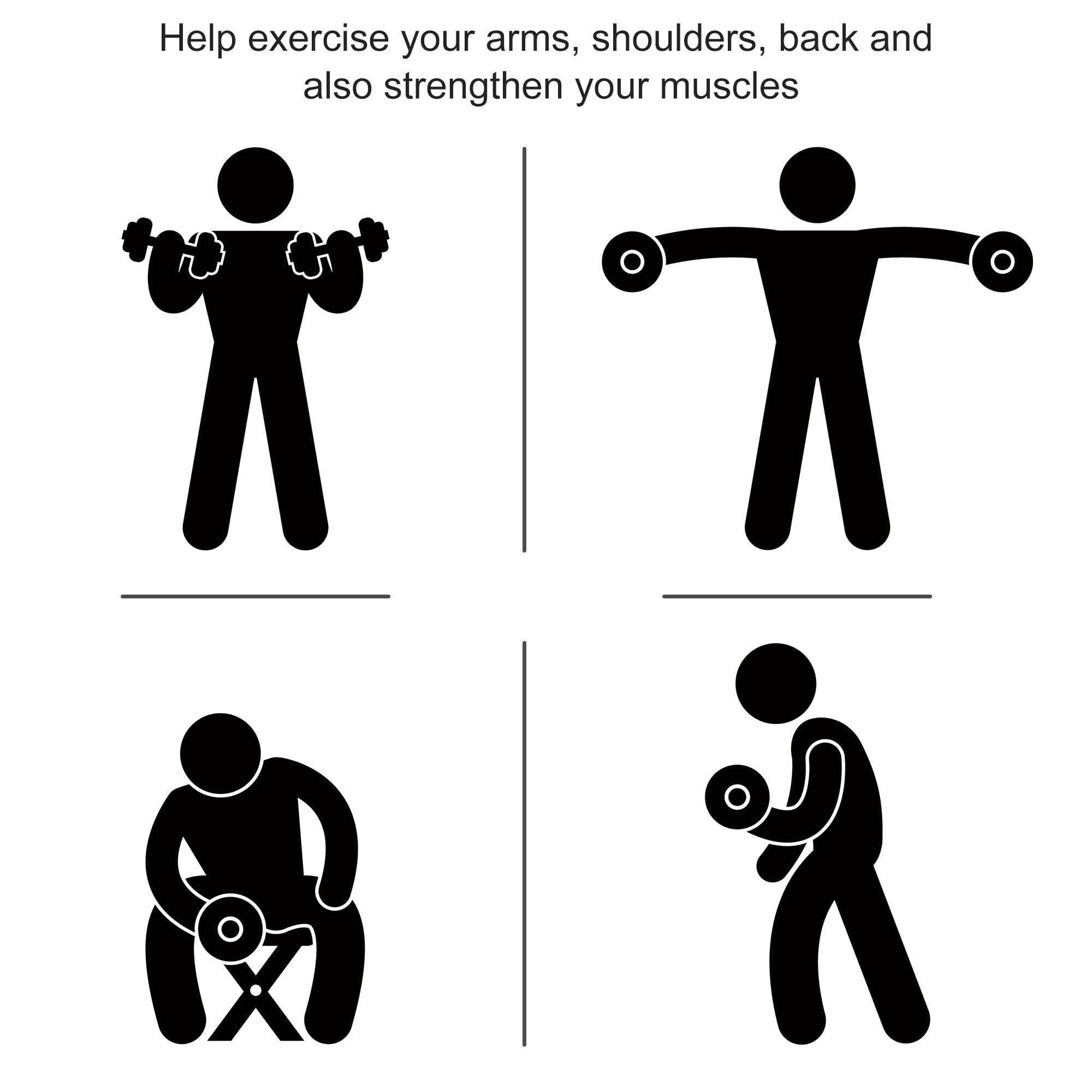 Hex rubber dumbbell set for strength training—arm, shoulder, back, and muscle workouts