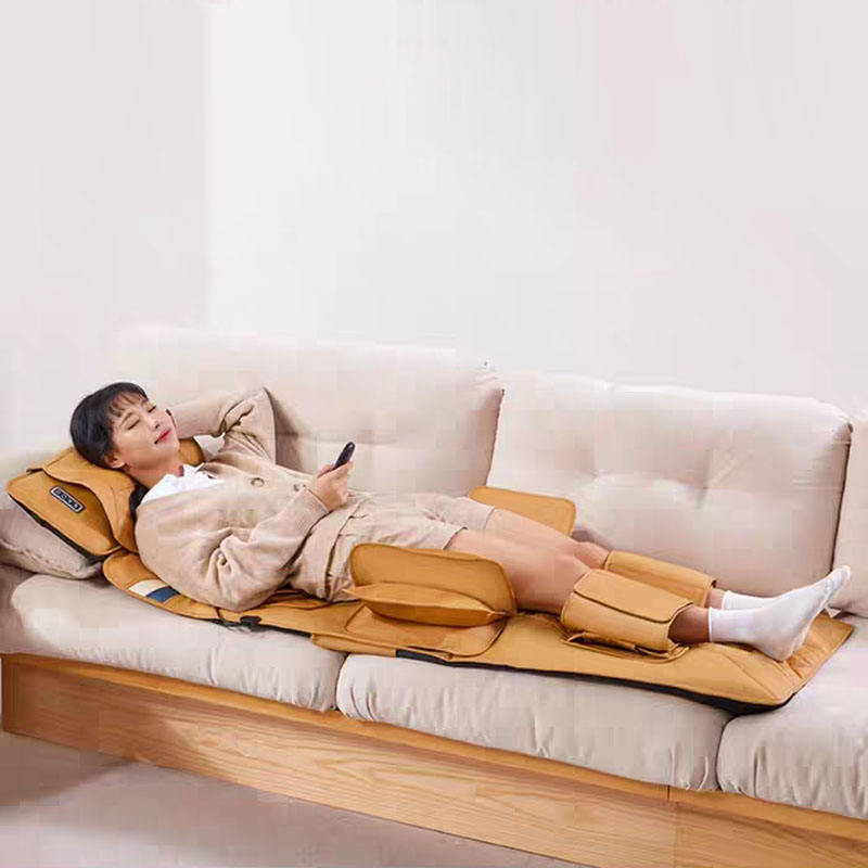 GetActive Relaxing Stretch Waist Massage Mattress | Airbag Lumbar Traction, Heat & Vibration | Full Back Relief