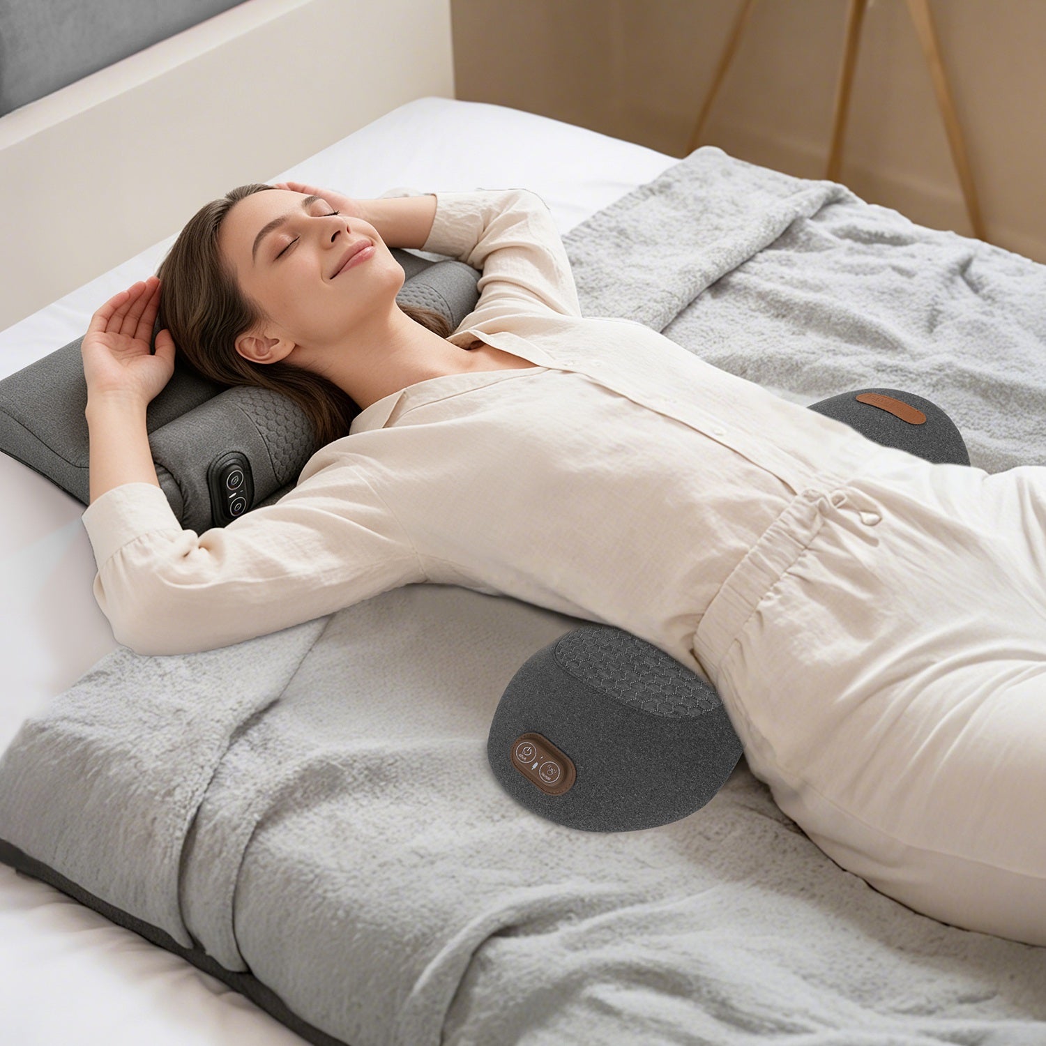 GetActive 3-in-1 Lumbar Support Massager Pro | Heat, Vibration & Airbag Lumbar Comfort