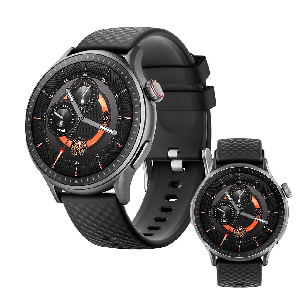GetActive Round AMOLED Smartwatch | Sport Modes, Heart Rate & Wellness Tracker