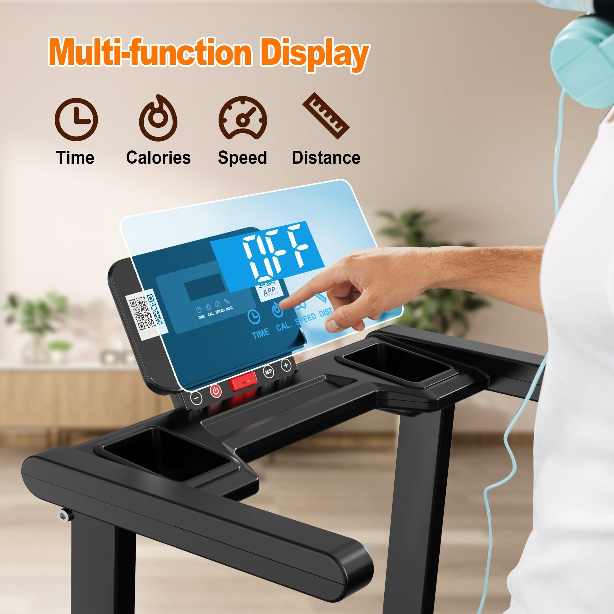 MoveDesk™ Folding Treadmill