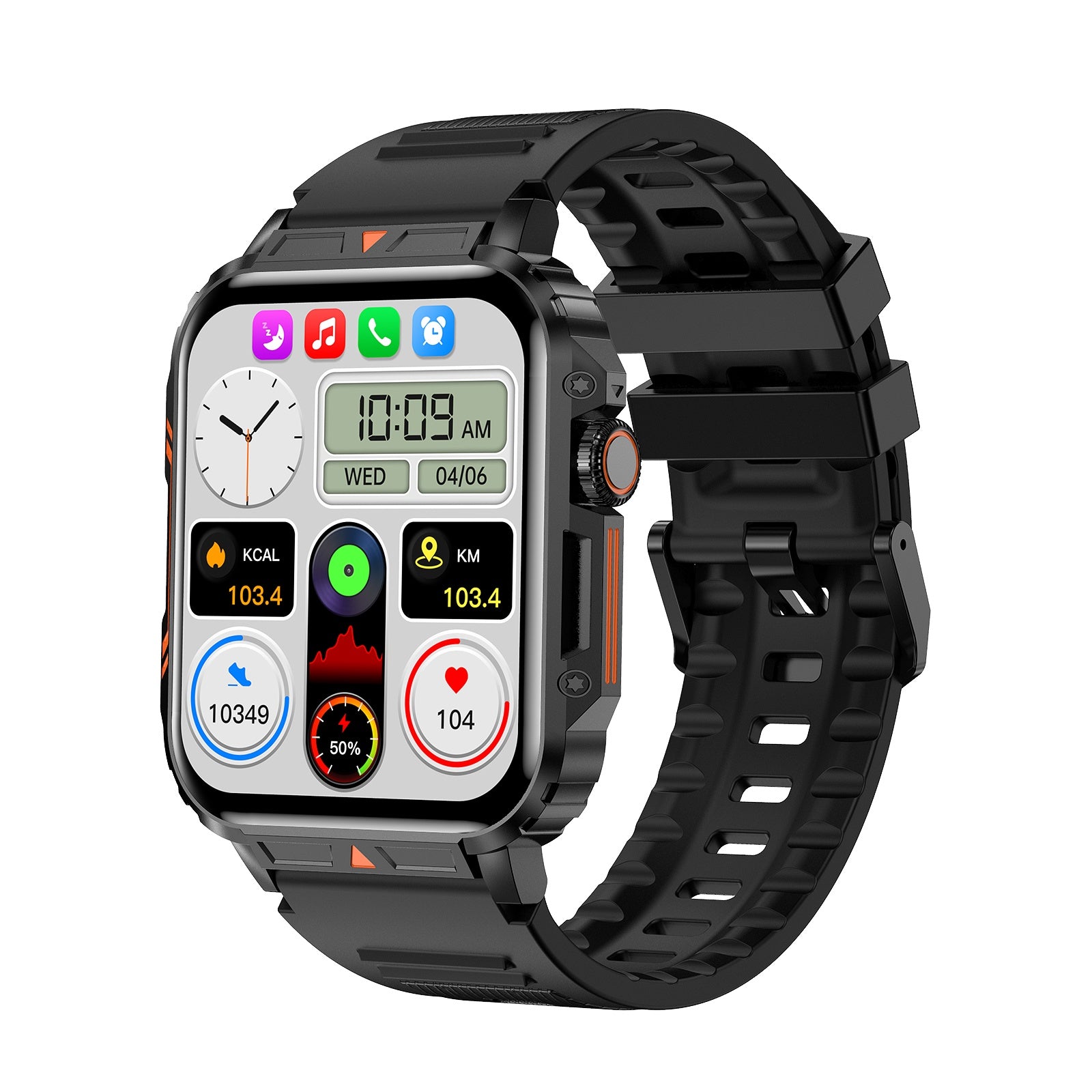 GetActive L81 Outdoor Smartwatch | Big Battery, Bluetooth Calling & Fitness Tracker