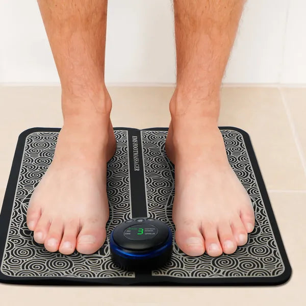 GetActive EMS Foot Massage Pad | Electric Stimulator for Leg & Foot Pain Relief | Rechargeable