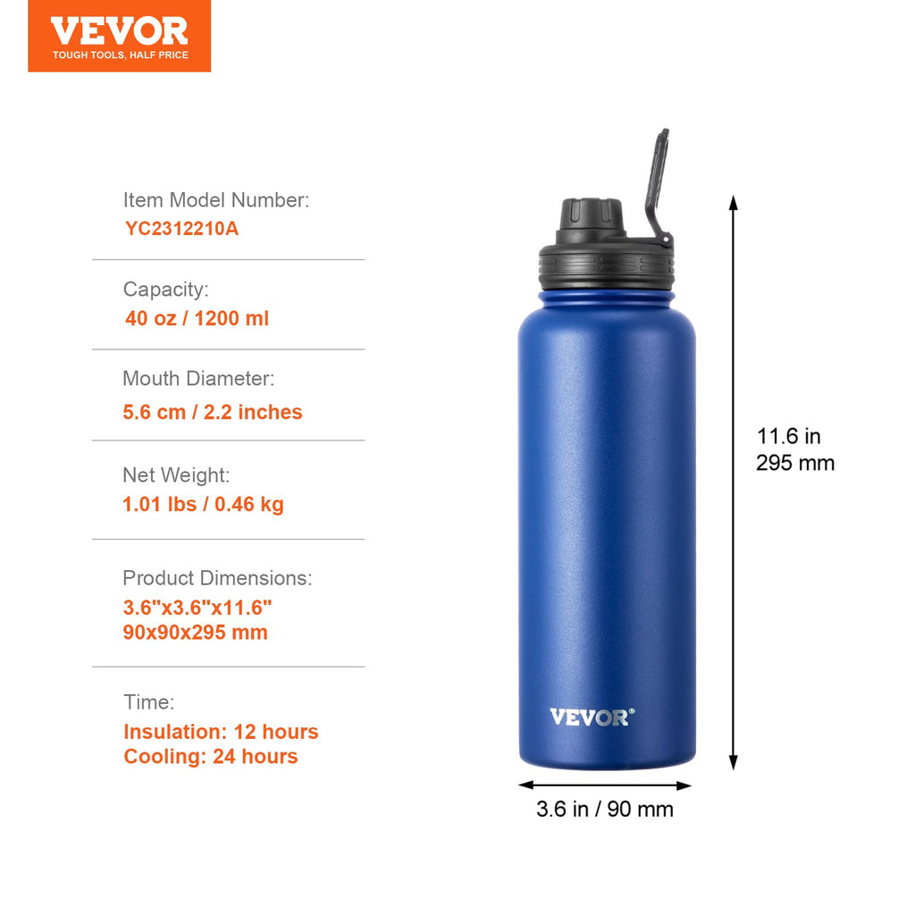 HydratePro™ 40oz Insulated Bottle