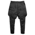 Men's double-layer running shorts in black: black outer short layer and black long underlayer