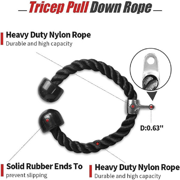 4-Piece Adjustable Fitness Handlebar Set — Pull-Down & Squat Rack Attachment Kit