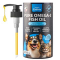 Pure omega-3 fish oil for dogs and cats, 32 oz bottle with pump dispenser