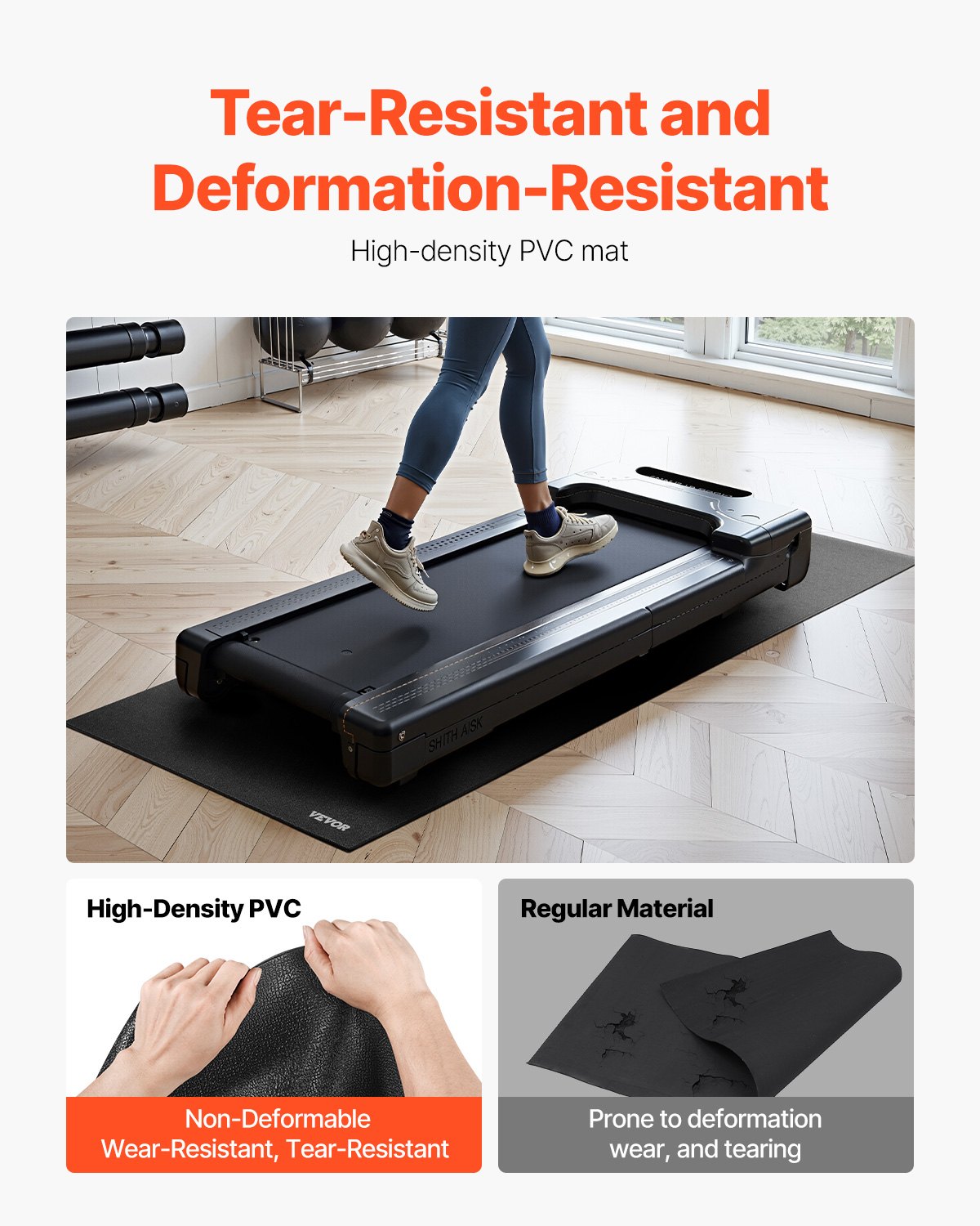 Premium Equipment Mat - Heavy-Duty Floor Protector for Home Gym