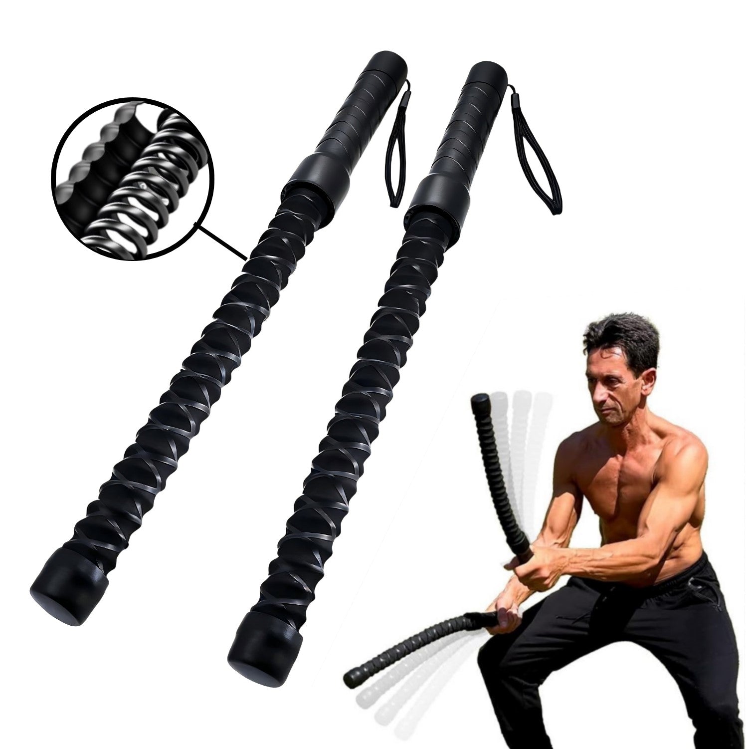 GetActive Ropeless Battle Rope — HIIT & Cardio Trainer for Home Gym | Men & Women