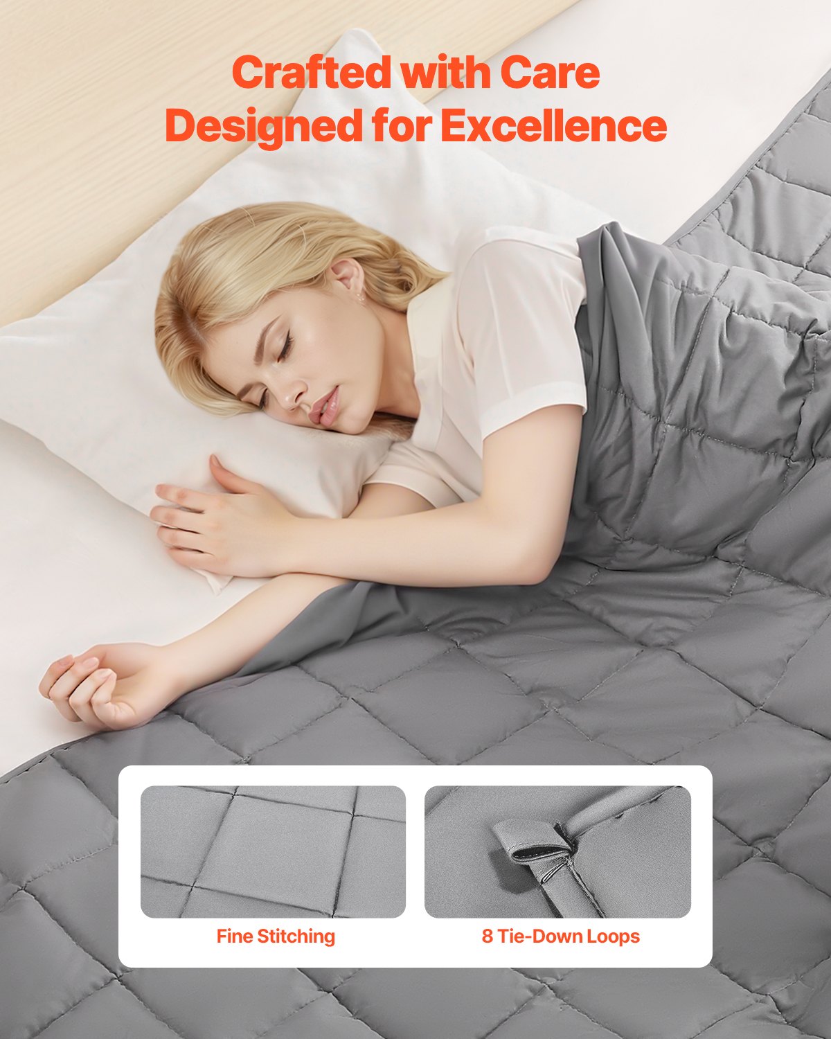 Recovery Sleep Weighted Blanket 25 lbs - King Size Cooling Anxiety Relief