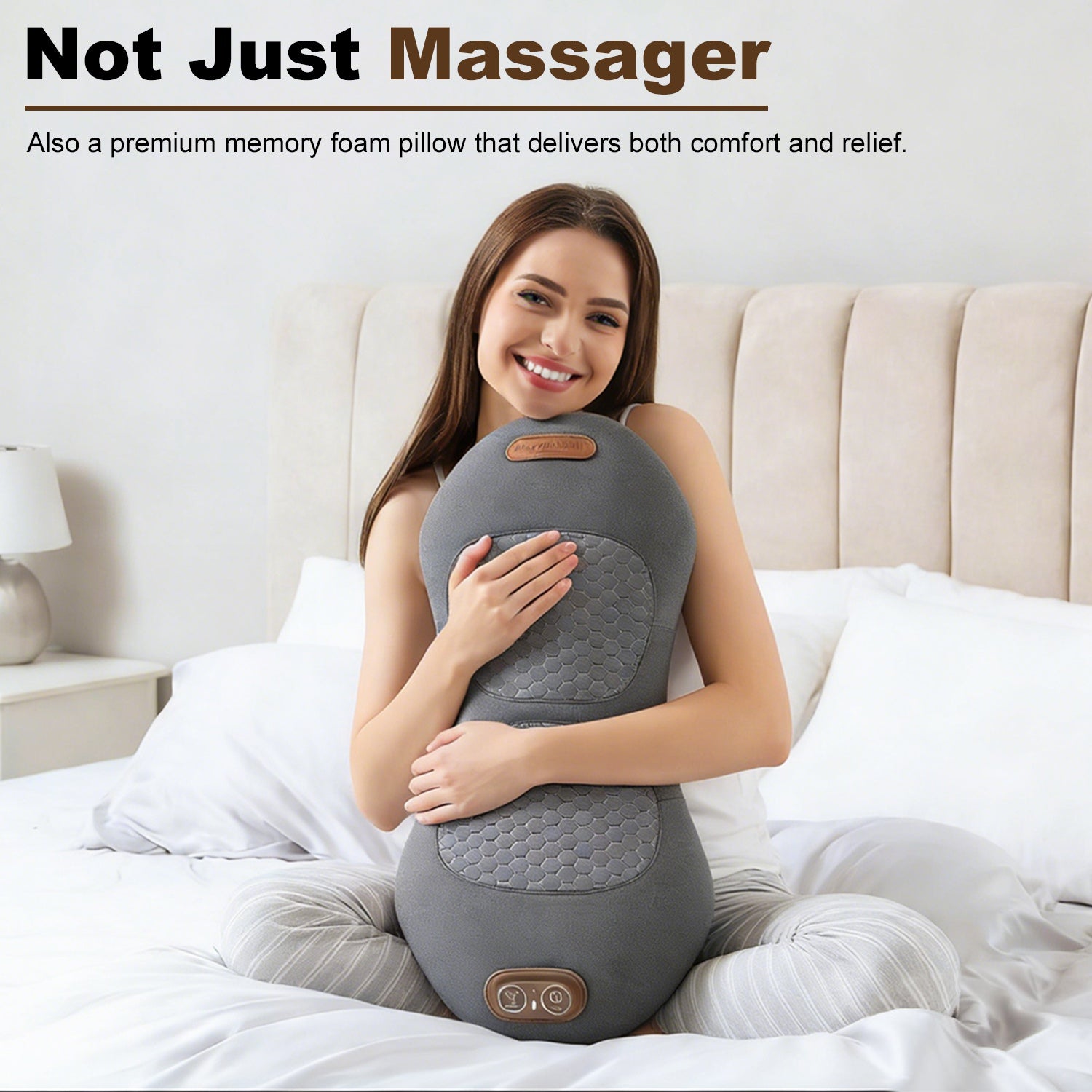 GetActive 3-in-1 Lumbar Support Massager Pro | Heat, Vibration & Airbag Lumbar Comfort