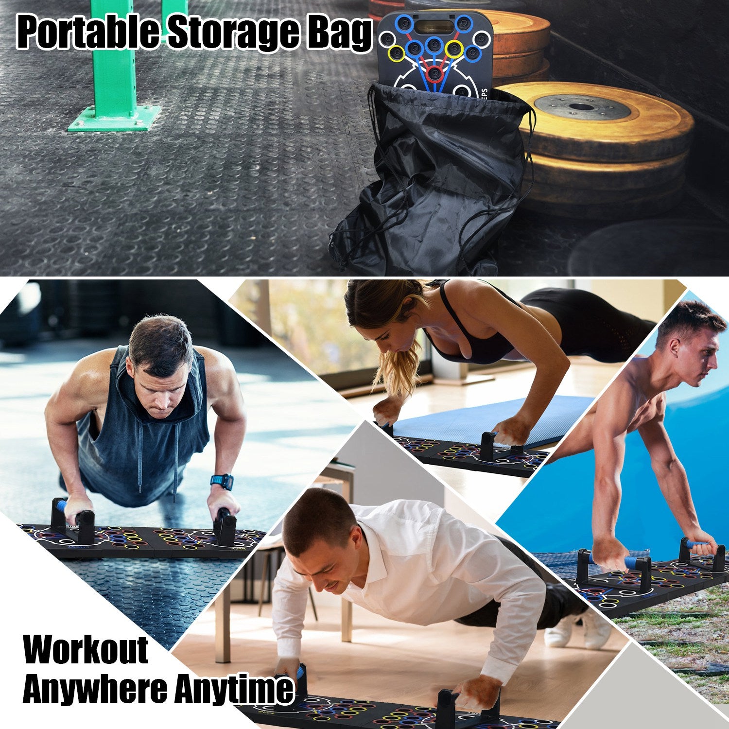 Complete Home Gym Training System - 15-in-1 Fitness Equipment Set