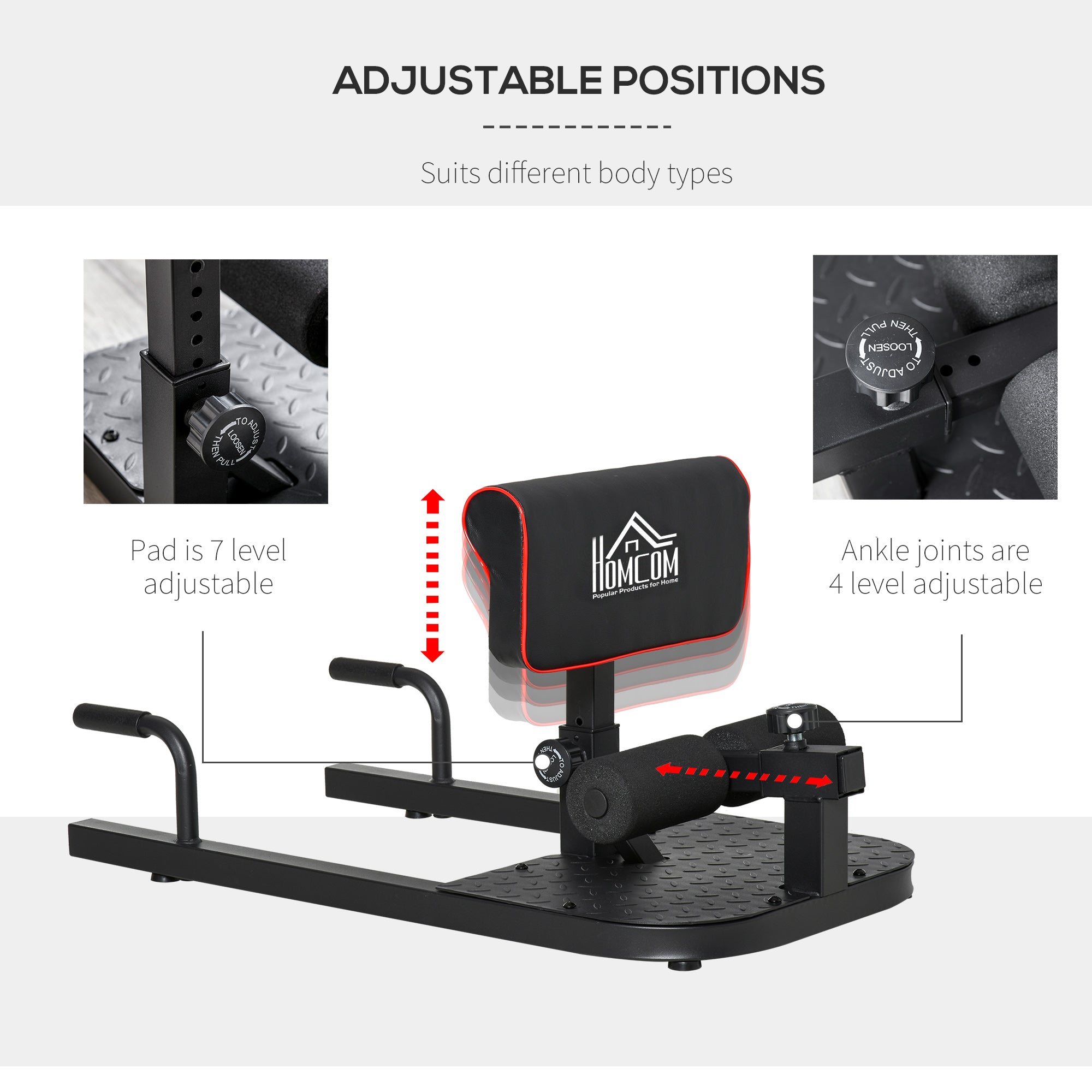 GetActive 3-in-1 Home Gym Station | Push Up, Sit Up & Squat Trainer