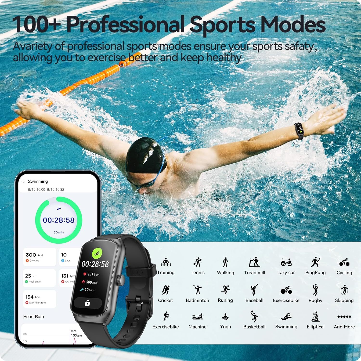 GetActive AMOLED Fitness Smartwatch | Heart Rate, Blood Oxygen & Sleep Tracker
