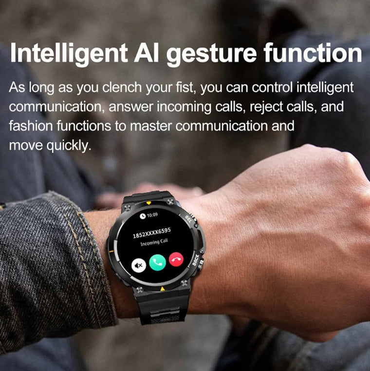 GetActive MAX18 AMOLED Smartwatch | AI Voice, Gesture Control & Bluetooth Calling